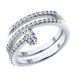 Кольцо из серебра SOKOLOV 94-110-02048-1