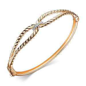 Браслет жесткий из золота CORONA бр4898