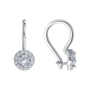 Серьги детские из серебра SOKOLOV 94-120-00670-1