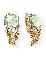 Серьги из золота CORONA 02-1799