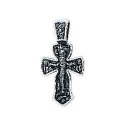 Подвеска крест из серебра Аврора 84437