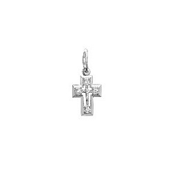 Подвеска крест из серебра Сильвер Лайн п1028р