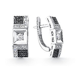 Серьги с бриллиантом Klondike 02-00225-02-006-02-05