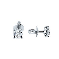 Серьги пуссеты с бриллиантом ГАЛЕРЕЯ ЭКСКЛЮЗИВА 4570358d