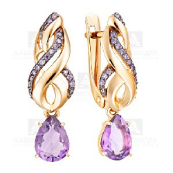 Серьги из золота кл3915а-3-01