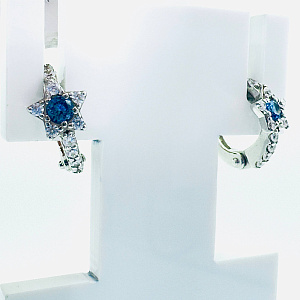 Серьги детские из серебра 624014гл