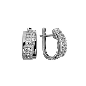 Серьги из серебра СРС4376Ф