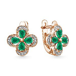 Серьги с бриллиантом Klondike 02-00403-01-014-01-04