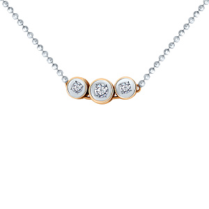 Колье с бриллиантом Бриант NR00065D