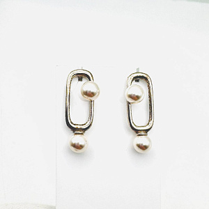 Серьги пуссеты из серебра АРИНА 1053332-01250-2S