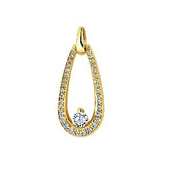 Подвеска с бриллиантом Арт-Модерн 050640-Ж