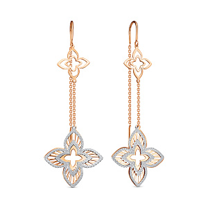 Серьги продежки из золота BERGER 120405