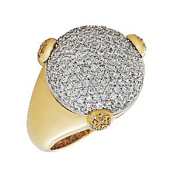 Кольцо с бриллиантом Арт-Модерн 010619-Ж