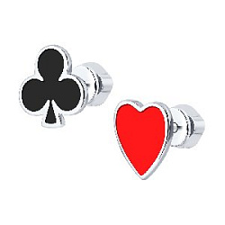 Серьги пуссеты из серебра SOKOLOV 94026459