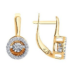 Серьги с бриллиантом SOKOLOV 51-220-02609-1 №25 17