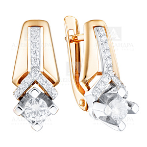 Серьги из золота кл2989а-01