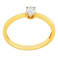 Кольцо помолвочное с бриллиантом Бриант RYI23263-0,10TMD