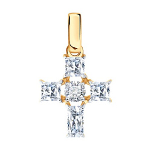 Подвеска крест из золота SOKOLOV 51-130-02931-1