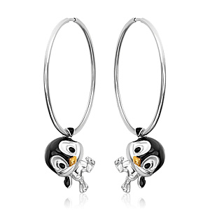 Серьги кольца из серебра 02-5152-00-000-0200