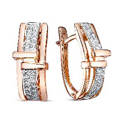 Серьги с бриллиантом Rose Grace 5-6560-103-2К