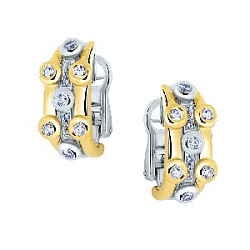 Серьги с бриллиантом Арт-Модерн 020514-Ж/Б