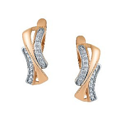 Серьги из золота DEL'TA 1206727