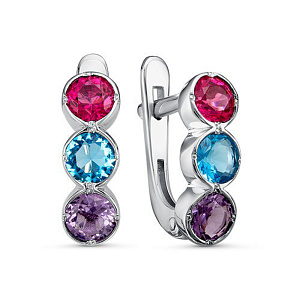 Серьги детские из серебра DEL'TA с1202961