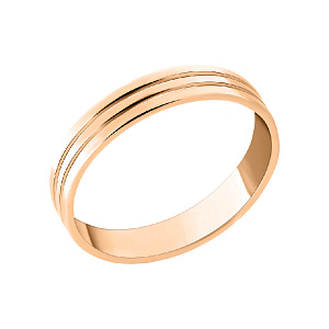 Кольцо обручальное из красного золота АДАМАС 1232140-А50В-01