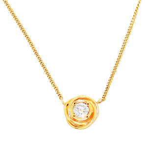 Колье с бриллиантом Бриант NY003731D