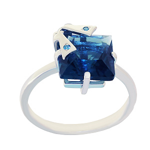 Кольцо из серебра Каприз 10-016-лонд