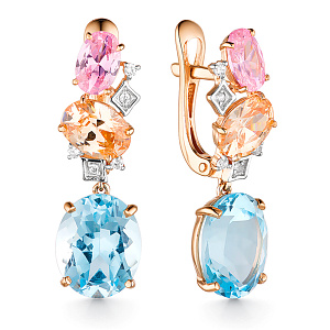 Серьги из золота Гранат 21802734