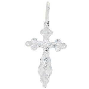 Подвеска крест из серебра Аврора 84172