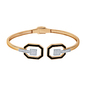 Браслет жесткий из золота CORONA Бр4990