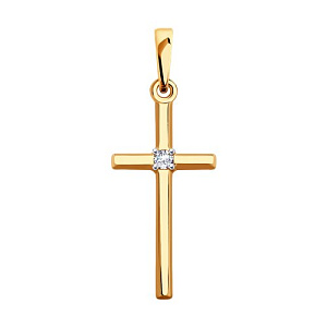 Подвеска крест из золота SOKOLOV 51-130-00411-1