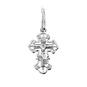 Подвеска крест из серебра Аврора 84022