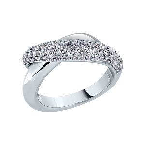 Кольцо с бриллиантом Арт-Модерн 010638-Б