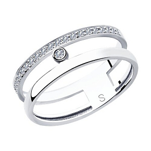 Кольцо с бриллиантом SOKOLOV 1011850 №25 17