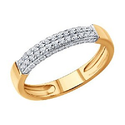 Кольцо с бриллиантом SOKOLOV 1012713 №24 18