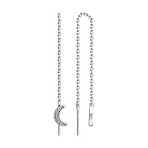 Серьги продежки из серебра SOKOLOV 94025772