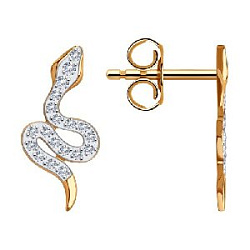 Серьги пуссеты из золота SOKOLOV 029770