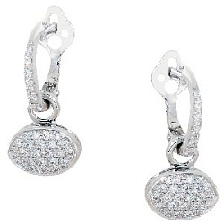 Серьги с бриллиантом Арт-Модерн 020665-Б