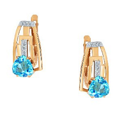 Серьги из золота АЛЕКСАНДРА кл3899а-78-01