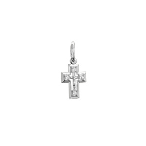 Подвеска крест из серебра Сильвер Лайн п1028р