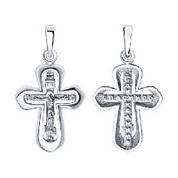 Подвеска крест из серебра SOKOLOV 94-131-02214-1