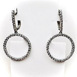 Серьги из серебра СБА2002К