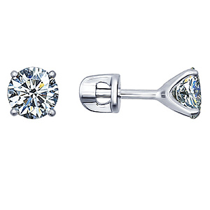 Серьги пуссеты из серебра SOKOLOV 94021746