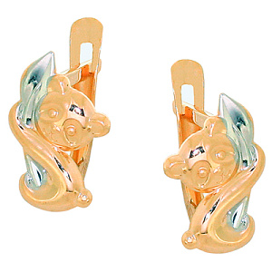 Серьги детские из золота SOKOLOV 027410
