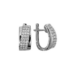 Серьги из серебра СРС4376Ф