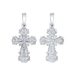 Подвеска крест из серебра SOKOLOV 94120140