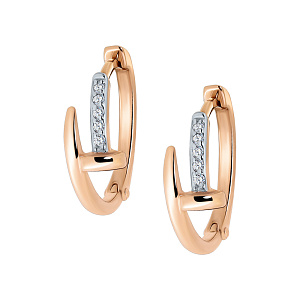 Серьги кольца из золота SOKOLOV 0200269